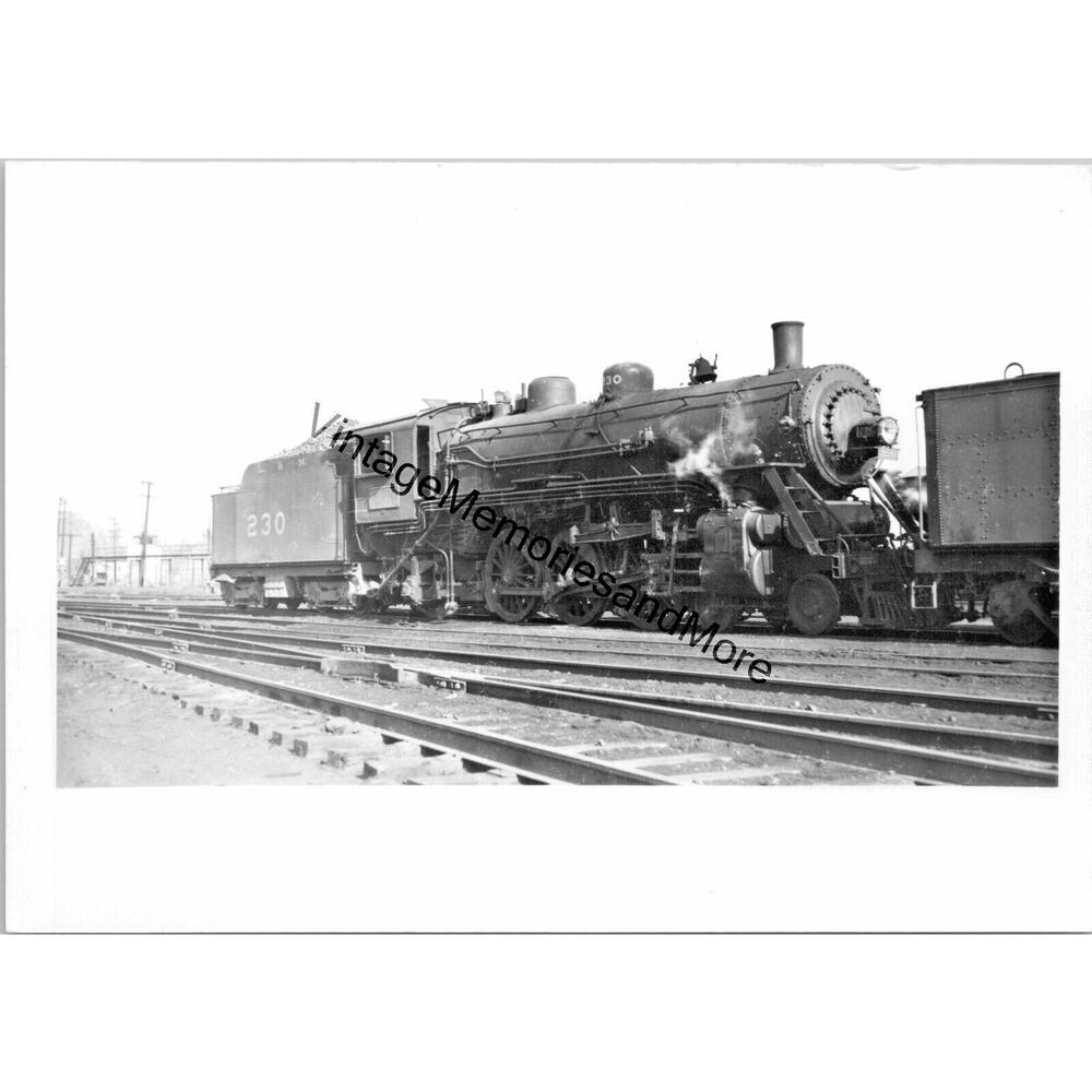 Vtg Louisville & Nashville Railroad LN 230 Steam Locomotive Real‎ Photo T2-681